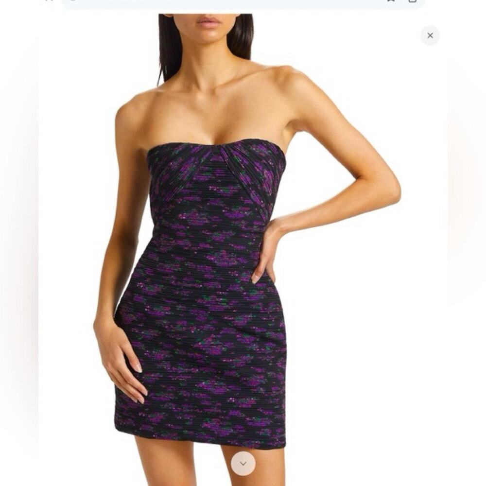 Amur strapless dress in size